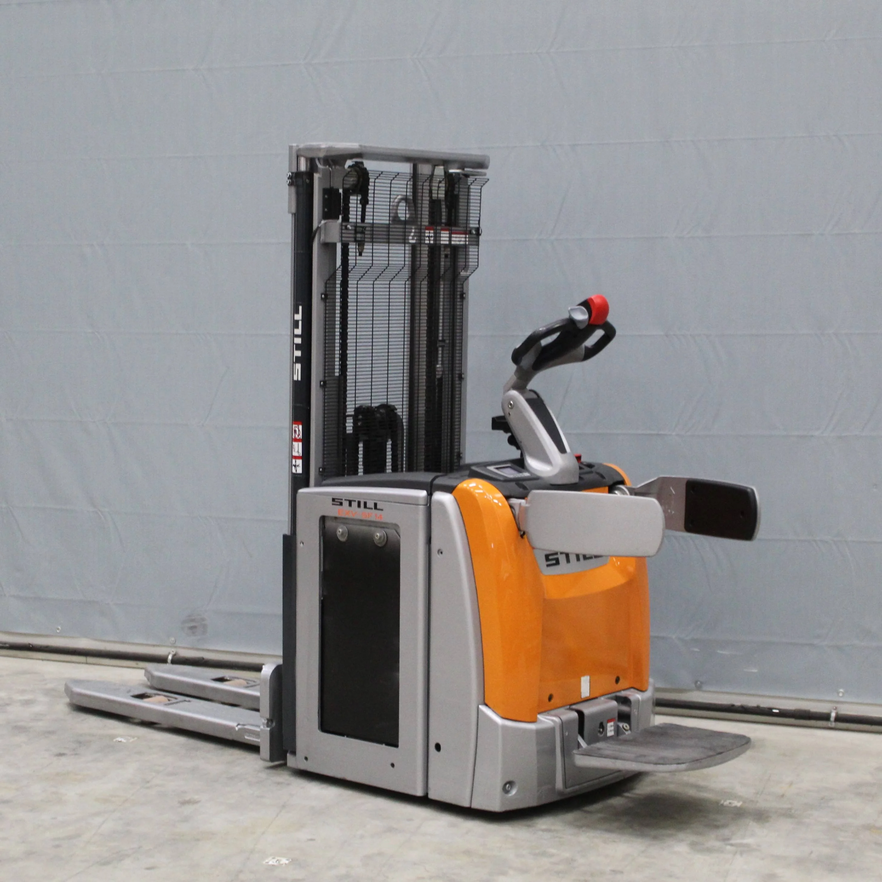 Transpaleta electrica cu catarg EXV-SF 14 Li Ion
